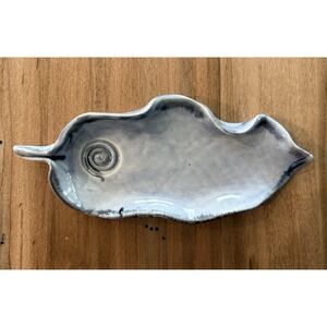 Vintage Studio Art Glazed Pottery Trinket Candy Dish Signed F‎ Martin